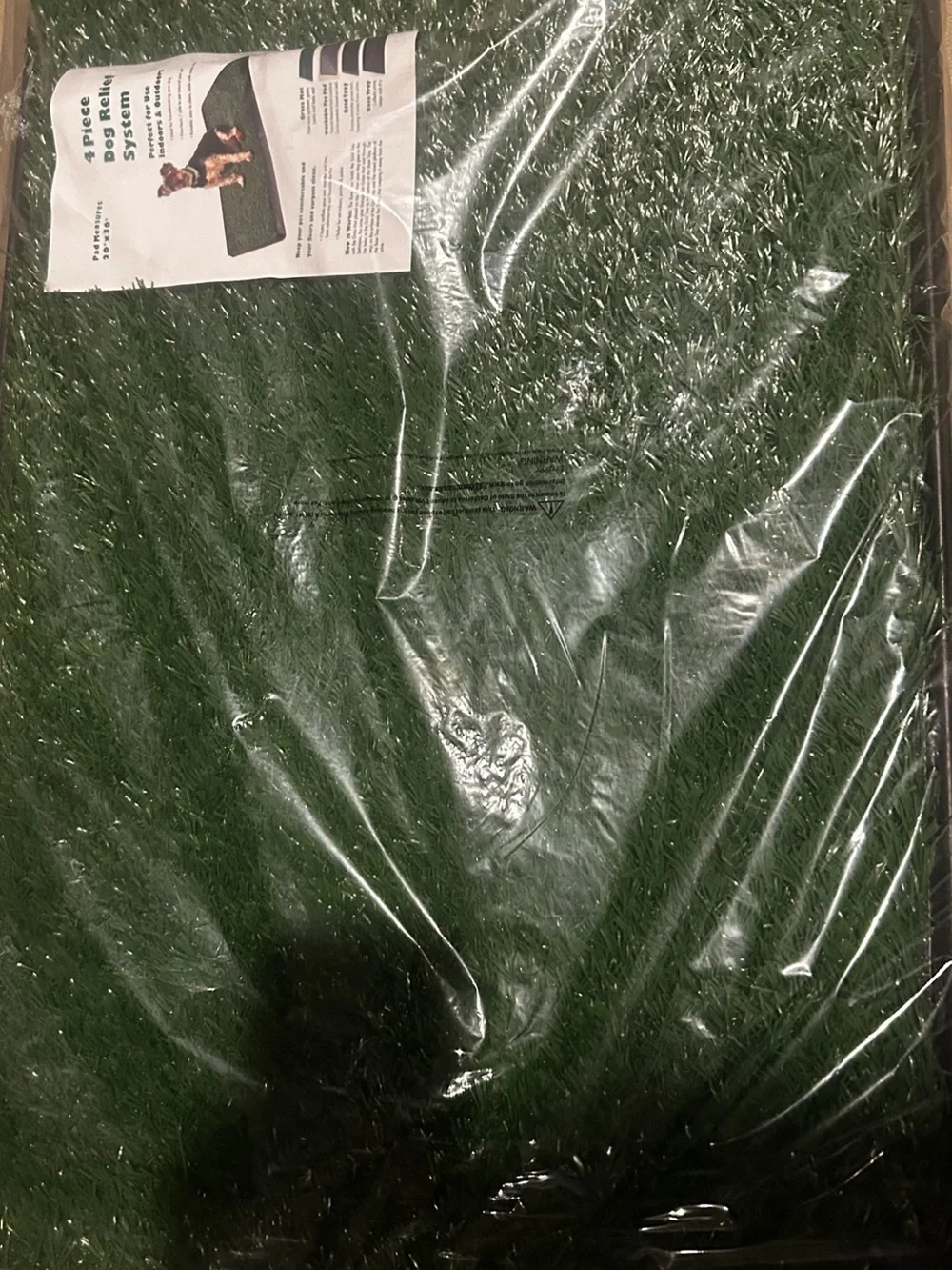 4-Piece Dog Relief System Grass Mat - Green